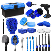 27 Pcs Car Detailing Kit, Car Detailing Brush Set, Auto Detailing Drill Brush Set, Detailing Brushes ,Accessories, Car Cleaning Tools Kit Car Care Kit