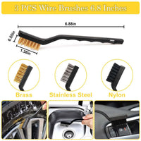 27 Pcs Car Detailing Kit, Car Detailing Brush Set, Auto Detailing Drill Brush Set, Detailing Brushes ,Accessories, Car Cleaning Tools Kit Car Care Kit